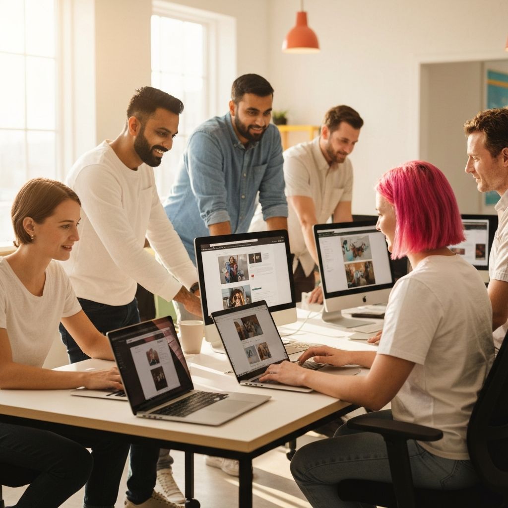 The Apex Digital team working together